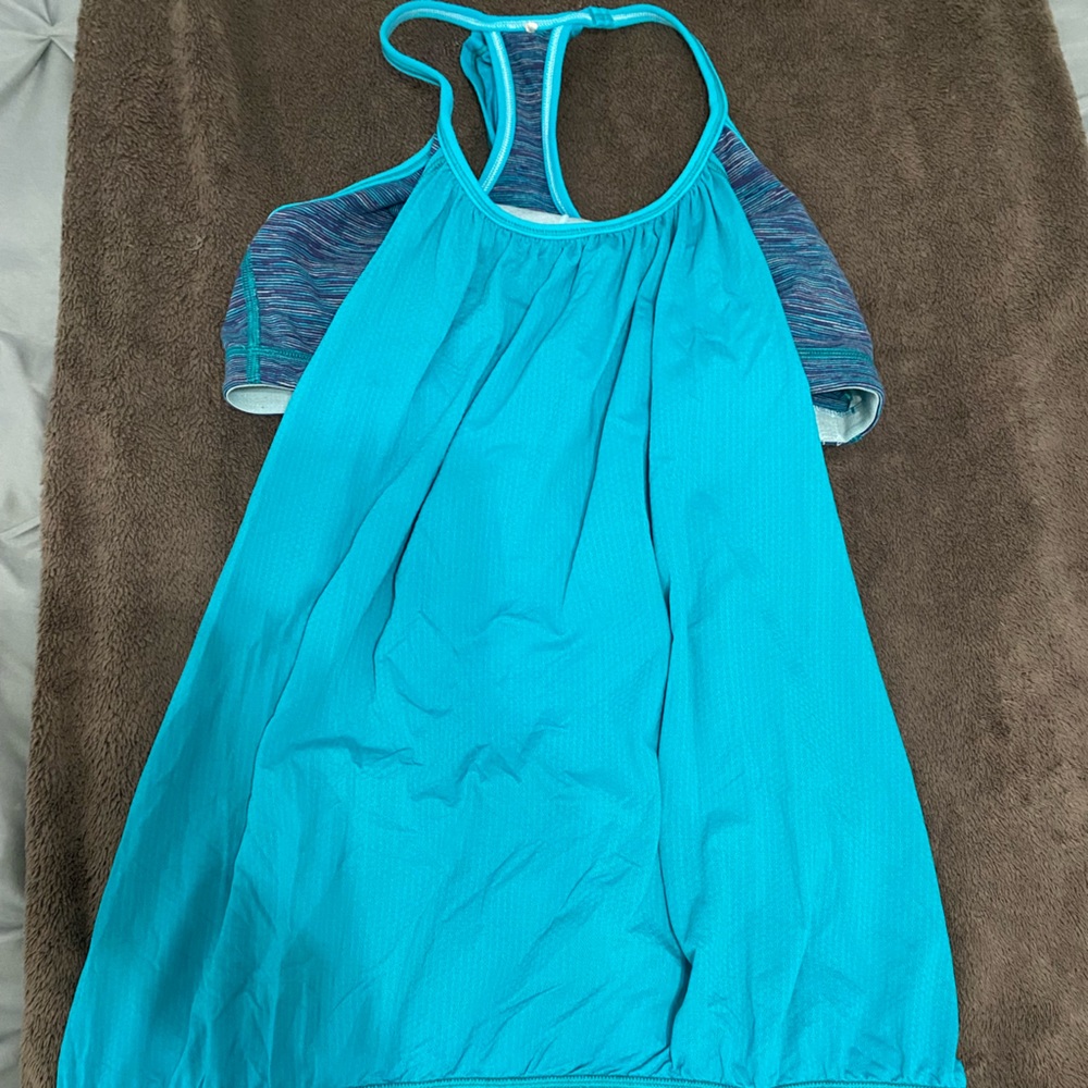 Lululemon light blue workout top